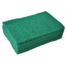 Green Scrub Pads, 6×9, 10/pkg- Available in Heavy Duty or Standard